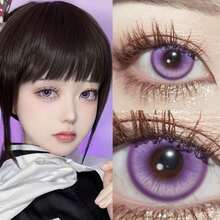 Lalens6 Months Disposal Magic Pop Gary Crystal Green Blue Rose Red For Eyes 14.2mm 8.6mm New Arrival Phù hợp với mọi khuôn mặt nữ và giúp mắt to hơn, thích hợp cho Halloween, tiệc tùng, cosplay, trang điểm. - Dùng một lần hàng năm - Xem 14