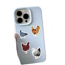 500pcs Cartoon Chicken Sticker Roll, Vinyl Chicken Shaped Stickers Suitable For Water Bottles, Bicycles, Laptops, Luggage, Computers, Phones, Skateboards, Bikes - Multicolor - View 6