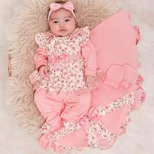 Maternity Leave Baby Girl Clothes Amora 05 Pieces Rose - Rusty Rose - View 6