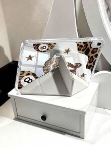 Leopard-Print Lips, Lucky 8 Billiard Balls, Leopard-Print Stars Tablet Case Compatible With Air 11-Inch M3 2025 / M2 2024, Air 5th Generation 2022 , (A16) 11 Inch 11th Generation 2025,Compatible With Samsung Galaxy Tab,Kindle Paperwhite 12th Gen 2024, Clear Back ,Fashion Pattern Protective Case,Automatic Sleep And Wake-Up Function, Airbag Protection, Suitable For Gifts And Office Use - Multicolor - View 7