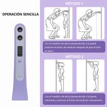 Dispositivo de medición de altura, medición de altura con un solo toque, visualización en tiempo real en pantalla LED digital, compatible con conversión de centímetros y pies, diseño portátil para un uso doméstico sin esfuerzo, carga tipo C con mayor duración de la batería, apto para un rango de 30 a 200 cm. - Celeste - Ver 8