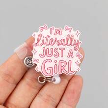 Cute Design 2D Flat Retractable D Card Holder, Nurse Hospital Badge Holder Office Lanyard, 1 Surface With Protective Film - A - View 7