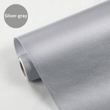 1卷自粘皮革修补贴，即撕即贴，荔枝纹理，宽17.7英寸/11.8英寸/9.84英寸，自粘防水可移除修补贴纸，DIY乙烯基贴纸，适用于沙发、椅子、家具、皮革床翻新、橱柜、汽车座椅、手提包皮革修补和装饰 - 黑色/深棕色/米白色/米色/橙色 - 荔枝紋 - 查看 14