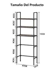 Estante de almacenamiento multifuncional para baño, inodoro y balcón, estante de baño,decoraciones de Halloween, disfraces de Halloween, decoración de otoño, decoración de festivales - Negro - Ver 11