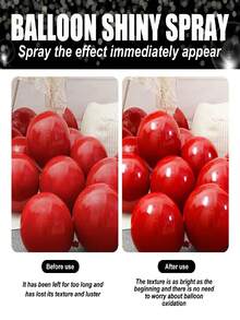 DOWMOO 1 Bottle/100ML/Balloon Enhancing Gloss Agent/Balloon Brightening Agent, Balloon Long-Lasting Glossy Appearance Polish Brightening Spray, Suitable For Wedding Season, Graduation Season, Proposal Day And Various Parties, Valentine's Day Gift For Boyfriend/Girlfriend, Singles Party Supplies, Birthday Balloon Supplies, Wedding Decoration Supplies - Multicolor - View 8