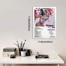 Framed Kali Poster Uchis Orquídeas Music Album Cover Posters For Room Aesthetic Canvas Wall Art Bedroom Decor - Đã đóng khung - Xem 5