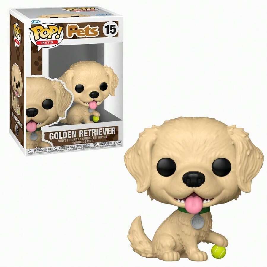 Funko Pop! Pets - Golden Retriever - 彩色 - 查看 1