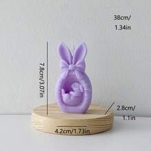 1 pieza Vela perfumada con forma de conejo, decoración del hogar, vela perfumada de conejo de Pascua, regalo de vela perfumada - 1PC - Ver 17