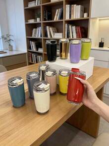 304 Stainless Steel Insulated Coffee Mug, Thermal Insulation, Portable Cup - Multicolor - View 11