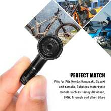 Codo de llanta de motocicleta de aleación de aluminio, válvula de ángulo de 90 grados, vástagos de válvula sin cámara para rueda de motocicleta, piezas de llanta ZSPJ - Rojo - Ver 2