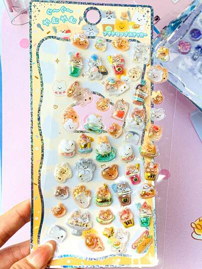 ملصقات بارزة ثلاثية الأبعاد، ملصقات مكافأة للأطفال، ملصقات زخرفية DIY، ألبومات صور جميلة، ملصقات ماس للثلاجة، هدايا ملصقات زخرفية. ديكور غرفة المنزل، ديكورات الحفلات، هدايا عيد الميلاد، هدايا مناسبات مختلفة، أنيقة