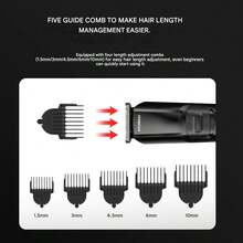 HYUNDAI 现代男士电动剃须刀和身体修剪器，陶瓷刀片，IPX6级防水，USB-C快速充电 - 灰色 - 查看 9