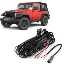 Mazo de cables para interruptor, kit de mazo de cables para control remoto de barra de luces LED, mazo de cables impermeable para coche de 12 V/40 A para control de encendido/apagado de barra de luces LED de trabajo: ideal para luces de trabajo, focos, luces antiniebla, etc. - Negro - Ver 2