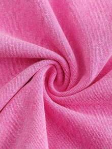 1pc Retro Water Washed T Shirts, Artistic Graphic Featuring A Blooming Rose Intertwined With Bold Anti Social Club Text Symbolizing Contrast Between Beauty And Isolation Vintage 100% 230g Pure Cotton Casual Tee For Men,Street Y2K, Summer Tops, New Year Gifts,Unisex - Hot Pink - View 4