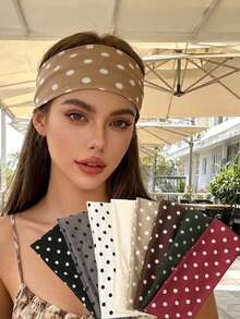 纯色涤纶蓬松仿毛皮发带，加厚仿狐狸毛帽圈，女士保暖假发带，秋冬女士头巾冬季发饰优雅头巾女士围巾 - 彩色 - 查看 11