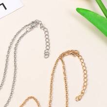 1pc Elegant Fashion Women's I Love You Rhinestone Butterfly Openable Pendant Alloy Necklace Jewelry - A - View 9