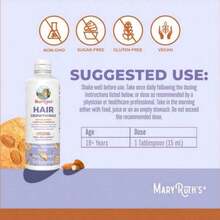 Mary Ruth's 2-Piece Hair Growth Bundle - Max Strength Biotin + SesZenBio Liquid - Thicker Hair & Anti-Wrinkle Support - Bó - Xem 7