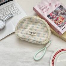Plush Patchwork Cosmetic Bag, Travel Handbag, Cute Shell Shaped Handbag, Coin Purse Card Holder, Portable Storage Pouch - Multicolor - View 13