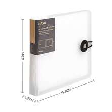 Estuche Transparente de Plástico para Discos de CD/DVD, Bolsa de Almacenamiento, Organizador, Funda Protectora con Hebilla HOWX - A3 - Ver 3