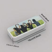 1pc Customized Name Glasses Case, Personalized Fashion Glasses Case, Personalized Letter Glasses Case (Hard Shell), Customizable Birthday Gift, Christmas Gift - White - View 6