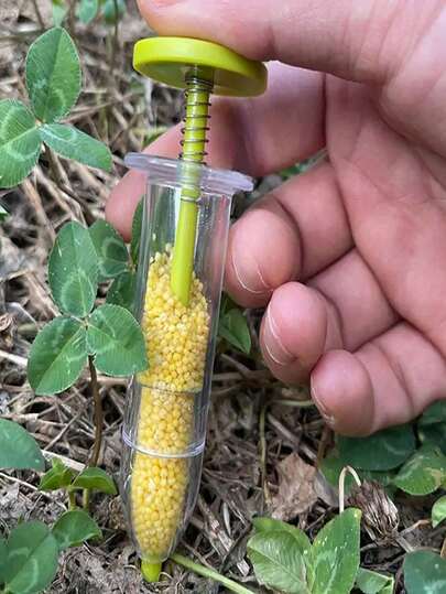 Handheld Mini Seed Injector - Portable Manual Precision Seeding And Fertilizer Tool, Plastic, Suitable For Vegetable Gardens, Potted Plants, Home Gardening, Mini Seeder, Gardening Care, Compact Design, Durable Structure