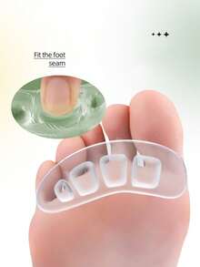 High Heel Non-Slip Stickers, Sandal Anti-Slip Pads, Loafer Heel Grips, Silicone Forefoot Pads, Anti-Slip & Anti-Chafing Shoe Inserts, Half Size Adjusters, Heel & Forefoot Cushion Pads - Transparent - View 4