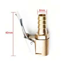 Boquilla de mandril de aire para neumático de coche, Conector de válvula de inflado, adaptador de Clip, latón de coche, 8mm, bomba inflable CTUD - 05 - Ver 9