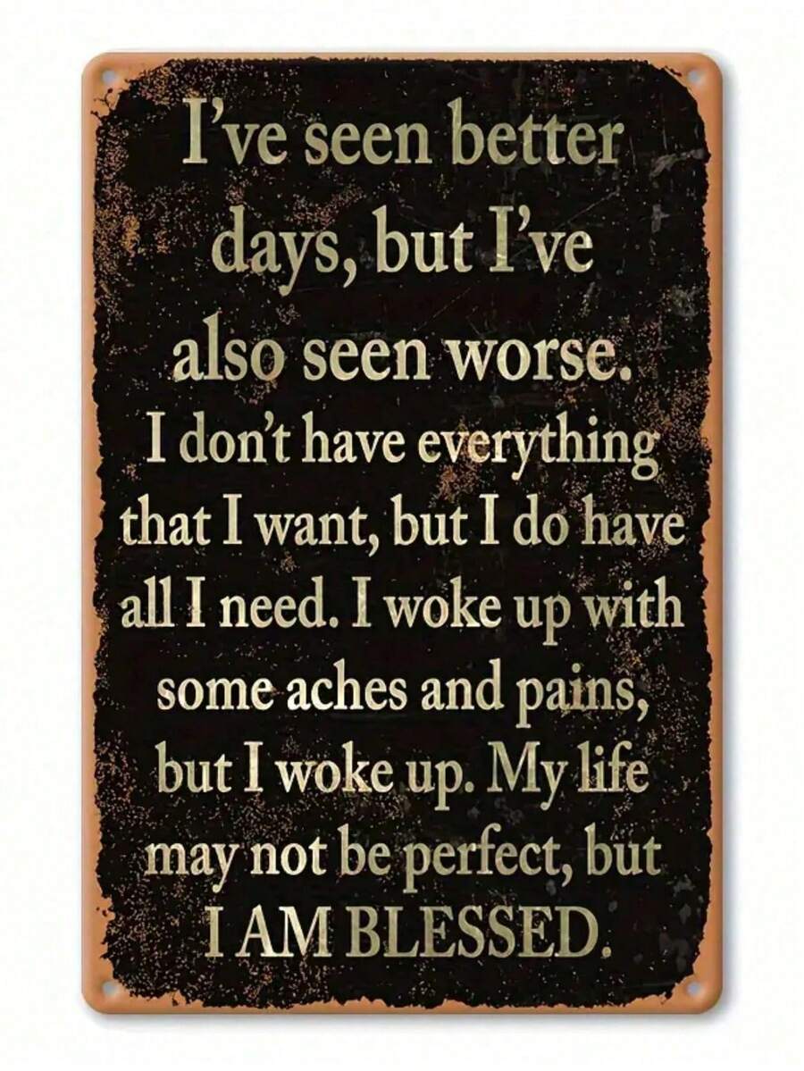 1pc,  Vintage Metal Tin Sign, Home Decor, Room Decor, Wall Decor, Bathroom Decor, Bar Decor, Cafe Decor, Garage Decor, Farmhouse Decor, 12 X 8 Inch--Vintage Metal Tin Sign, Retro Advertisement Wall Art For Garage, Retro, Garage Decor, Room Decor, Man Cave, Gift Idea, --Vintage Metal Tin Sign, Retro Advertisement Wall Art For Garage, Man Cave, Bar & Kitchen  Wall Decor, Retro, Garage Decor, Room Decor, Man Cave, Gift Idea, Vintage Poster, Retro Sign, Metal Poster, Farmhouse--Tin Sign, Metal Wall Decor, Vintage Metal Sign, Retro Tin Sign, Funny Metal Sign, Bar Decor, Garage Sign, Metal Plaque, Kitchen Sign, Man Cave Deco,Vintage - 彩色 - 查看 1