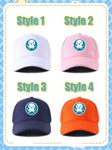 OCTONAUTS Underwater Squad Aluminum Membrane Balloon Buck Captain Style Baseball Cap Embroidery Printed Baseball Cap Baseball Cap For Kindergarten Students Outdoor Baseball Cap Dark Green Baseball Cap - Multicolor - View 4
