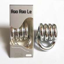 Quiet Twisty Fidget Toys – Squeeze,Multiple Shapes, Twist Freely, Smooth Fun Hand Exercise,Plated Fidget Toy To Reduce Stress,The Magical Fidget Toy With Infinite Shapes - 亮銀色(附包裝盒) - 查看 1