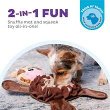 Outward Hound By Nina Ottosson Snuffle Palz Plush Snuffle Mat Dog Treat Puzzle, Non-Slip, Brown, Cow, Large - ColorF - 查看 2