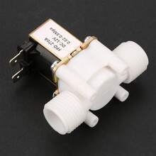 12V G1/2" NC Plastic Electrical Inlet Solenoid Water Valve for Water Dispense - Tamaño: 6,5 x 3,3 x 5,5 cm/2,6 x 1,3 x 2,2 pulgadas - Ver 7