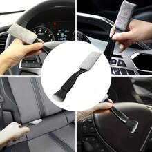 1pc Dual-Head Multi-Functional Cleaning Brush, Made Of Soft And Durable Nylon Bristles, Effectively Cleans Air Conditioner Vents, Dashboard Grooves, Button Gaps And Other Hard-To-Reach Areas, Leaves No Residue - 1pc Dual-head Multi-function Cleaning Brush - View 8