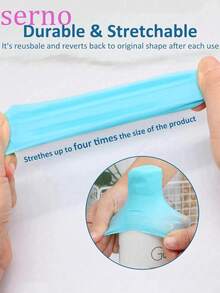 Silicone Anti-Leakage Bottle Caps, Silicone Bottle Cap Accessories, Travel Essentials, Toiletry Anti-Leakage Caps - Multicolor - View 3