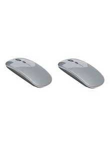 Bluetooth Wireless Mouse Rechargeable LED Silent Slim Portable Mouse (Bluetooth 5.2 & 2.4GHz USB Receiver) Dual Mode Computer Mouse For Laptop/IPad Tablet/Apple Computer/ - Silver - View 15