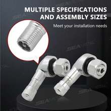 BLALION-válvula de aleación de aluminio para llanta de motocicleta, ángulo de 90 grados, vástagos de válvula sin cámara para llanta, 1. ZXJY - Negro 1 pieza - Ver 4