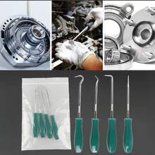 4件套135mm汽车油封螺丝刀套装，O型圈密封垫片拉拔器拆卸器，带钩子，汽车维修工具 - 4件 - 查看 1