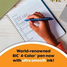 4-Color Smooth Retractable Ballpoint Pen With Gel-Like Ink, 1.0 Mm Point, 12-Count In Assorted Ink Colors - 當代當代 - 查看 3