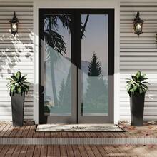 Set of 2 Planters for Outdoor Plants, 24''&32'' Tall Decorative Planter Pots with 4 Drainage Holes, Large Tall Planter for Indoor or Outdoor Front Porch for Patio, Backyard, Home Garden, Black - 1 pieza de 24'' y 1 pieza de 32'' - Ver 6