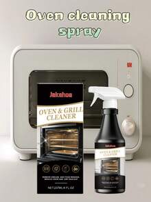jakehoe Spray de limpieza para horno, desengrasante y removedor de manchas para uso diario en el hogar, limpieza conveniente. Agente de limpieza automática y removedor de grasa. Adecuado para estufas y parrillas. Disuelve la suciedad horneada. - Líquido - Ver 1