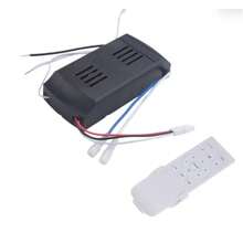 Kit De Substituição P/ Controle Remoto De Ventilador De Teto - Preto e Branco - Visão 1