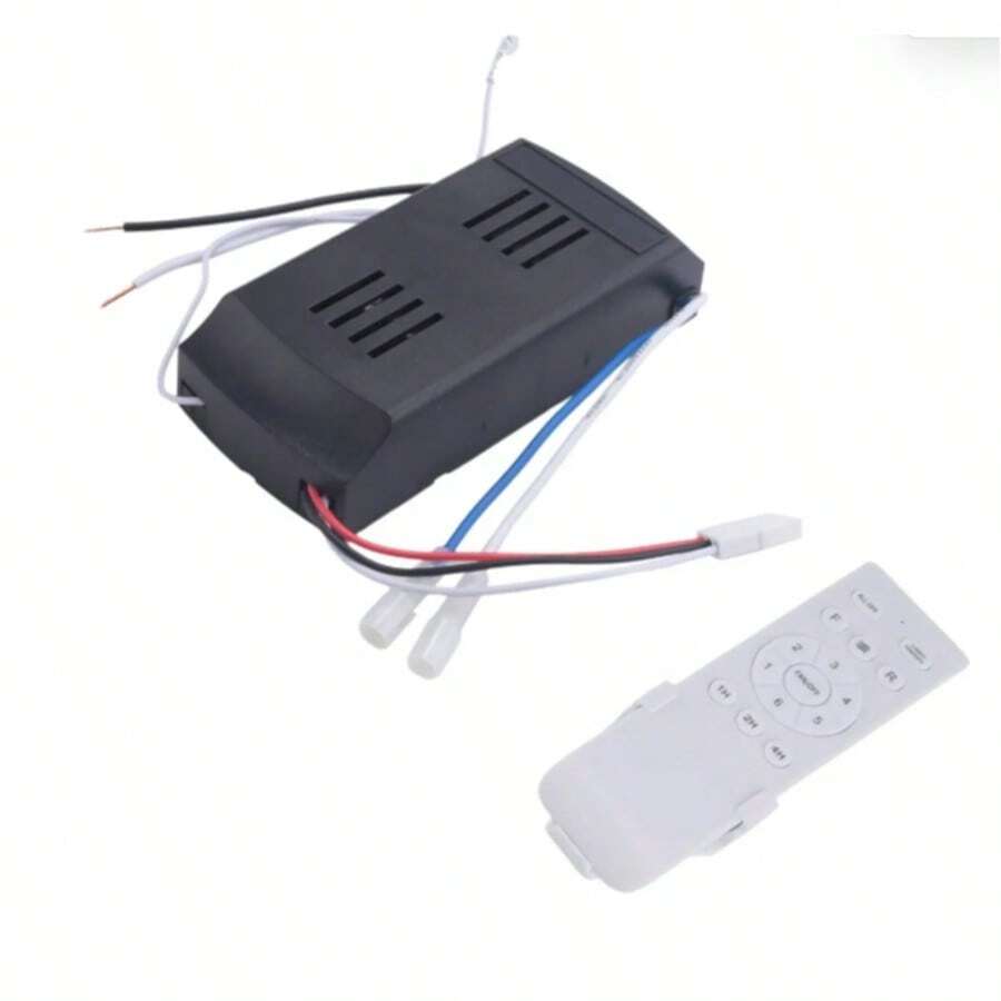 Kit De Substituição P/ Controle Remoto De Ventilador De Teto - Preto e Branco - Visão 1