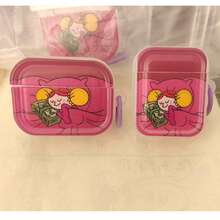 Girl Holding Money Design Protective Case Compatible With Apple Wireless Charging Case, Scratch-Resistant And Anti-Drop - Clear - View 4