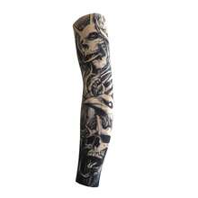 Manches de tatouage imprimées minimalistes, manches de cyclisme anti-UV sans couture pour l'été, manches de compression élastiques unisexes, design de tatouage pour les fêtes. Convient pour le cyclisme, le football, la randonnée, la pêche, la conduite et autres activités de protection solaire en extérieur. - Multicolore - Voir 18
