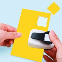 1 Inch (25mm) Stamp Shaped Hollow Punch Cutter Tool, Fashionable Stamp Shaped Hollow Square, Suitable For Paper Craft DIY, Card Making, Scrapbooking, Student Use - 1 Inch 25mm Stamp Puncher - View 7