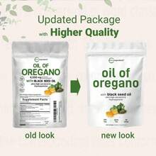 Oregano Oil With Black Seed Oil, Natural Dietary Supplement For Daily Wellness - Dầu oregano với dầu hạt thì là đen - Xem 3