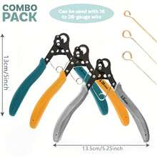 Looper Pliers In One Step Jewelry Making, 1.5mm-2.25mm-3mm Looping Size, Beading Looper, Wire Looping Pliers 24-18 Gauge Wire, Patented, One Step Looper Jewelry, One Step Looper Pliers.Ring Pliers, Easy To Cut, Durable Multi - 變體 - 查看 1