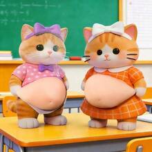 【2026新型】猫 お腹 シール 3D 柔らかいお腹  ぷにぷにシール かわいい 3D もっちりスクイーズ ステッカー シー ル帳 デコレーション 携帯電話飾り用 手帳用 日記帳用マシュマロシール タイルシール キャラクター シール 平成  おもちゃ 3dシール 立体シール  クリスマス 3dステッカー  シール帳 - 4枚入(ランダム) - チェックする 3