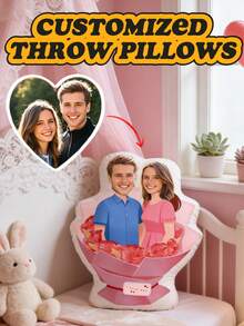 Cojín personalizado con foto, cojín con foto de pareja, regalo del Día de San Valentín - Subir personalización de imagen - Ver 4