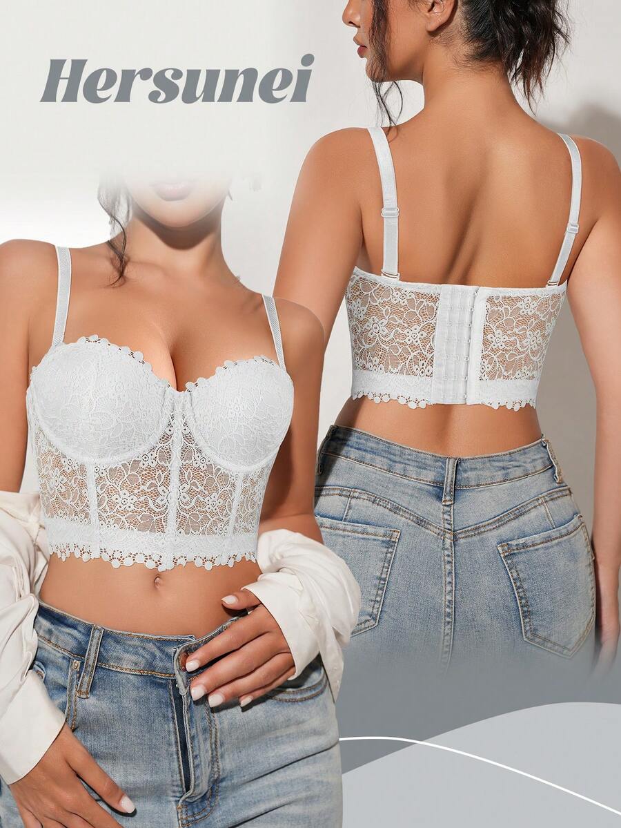 Women's Sexy Underwear Lift And Gather Bra, Women's Lift And Shaping Bra, Comfortable Apparel - White - View 1